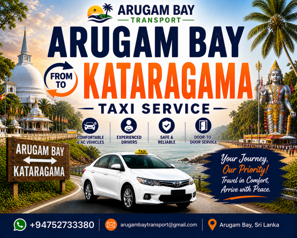 Arugam Bay to Kataragama Taxi